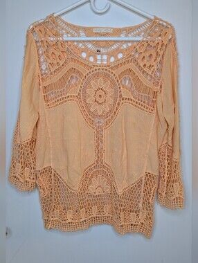 Crochet Top Hint Of Mint Size XL